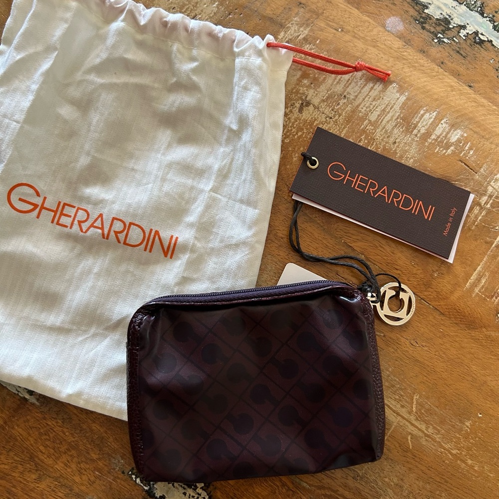 GHERARDINI made in Italy small pouch New with tag with dust bag